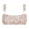 Montce Venecia Floral Victoria Bikini Top In Pink