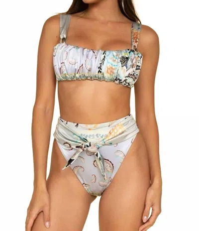 Montce Victoria Bandeau Bikini Top In St. Barths Floral In Multi