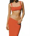 Montce Victoria Bikini Top In Tangerine In Orange