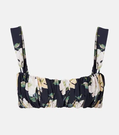 Montce Victoria Liz Floral Bikini Top In Multi