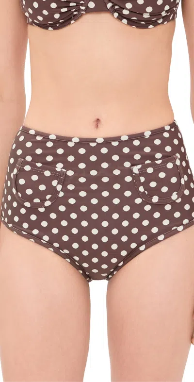Montce Vivian Polly Bikini Bottoms Vivian In Brown