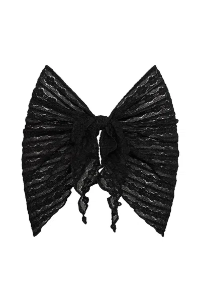 Montce Women's Black Daisy Lace Sarong