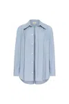 Montce Boyfriend Button-down Shirt In Blue