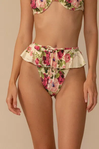 Montce Women's Bouquet Tamarindo Ruffle Bikini Bottom In Multi