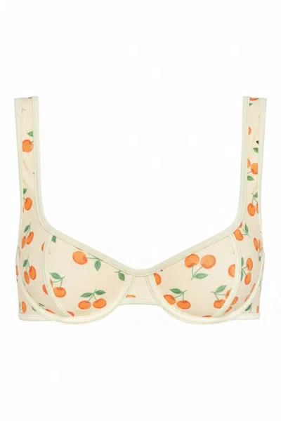 Montce Women's Cherry Sherbet Romy Binded Bikini Top In Multi