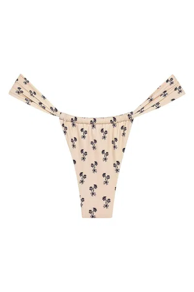 Montce Women's Cynthia Floral Sandra Bikini Bottom In Brown