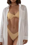Montce Canary Stripe Dainty Bikini Top In Multi