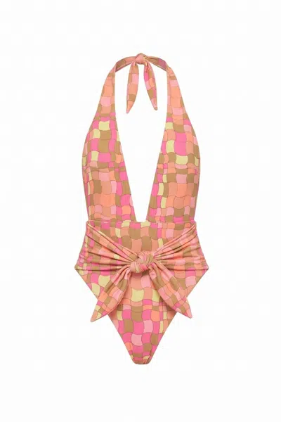 Montce Women's Ibiza Geo Tropez Tie-up One-piece