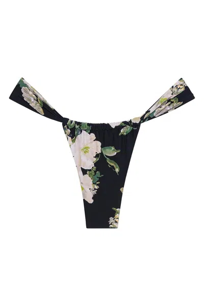 Montce Women's Liz Floral Sandra Bikini Bottom In Brown