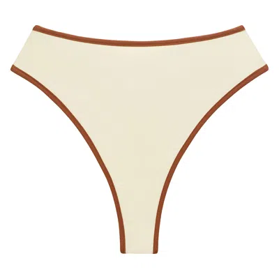 Montce Women's Neutrals Oat Terracotta Binded Paula Bikini Bottom In Multi