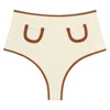 Montce Women's Neutrals Oat Terracotta Binded Polly Bikini Bottom In Neutral