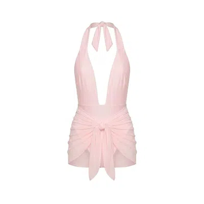 Montce Women's Pink Pale Blush Silkie Catherine One-piece