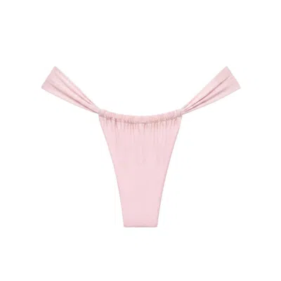 Montce Women's Pink Pale Blush Silkie Sandra Bikini Bottom