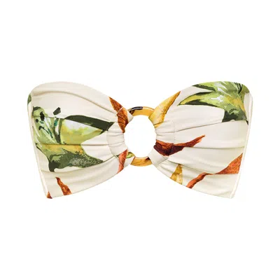 Montce Women's Rooted Floral Tori Ties Bandeau Bikini Top In Multi