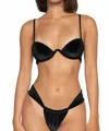 Montce Women's Sandra Bikini Bottom In Black Velvet In Black