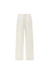 Montce Cream (raspberry Stitch) Drawstring Pant In White