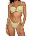 Montce Women's Tie-up Bikini Bottom In Avo Floral In Green