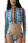 Montce Women's Uno Bikini Bottom In Abstract In Multi