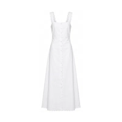 Montce Women's White Elizabeth Scalloped Dress
