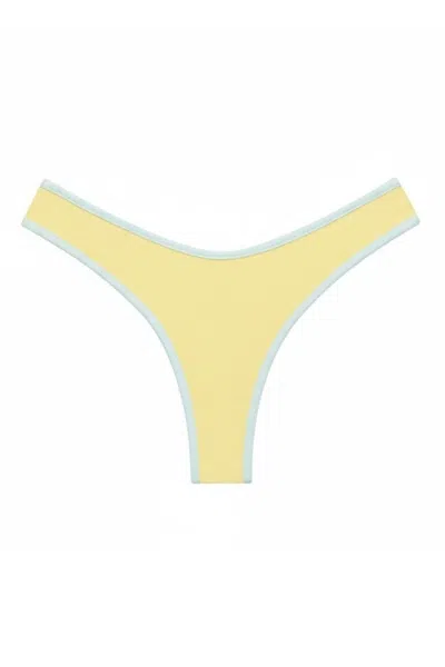 Montce Women's Yellow Sunshine Binded Lulu Bikini Bottom In Multi