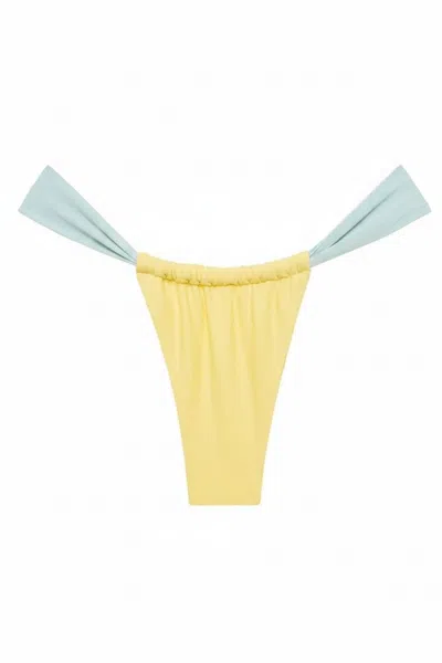 Montce Women's Yellow Sunshine Binded Sandra Bikini Bottom