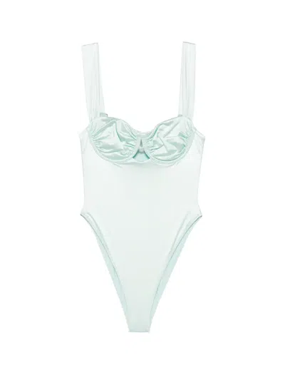 Montce X Elsa Hosk Bella Gathered Swimsuit In Blue