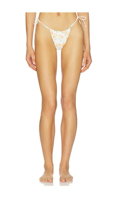 Montce X Elsa Hosk Brasil Side Tie Bikini Bottom In White