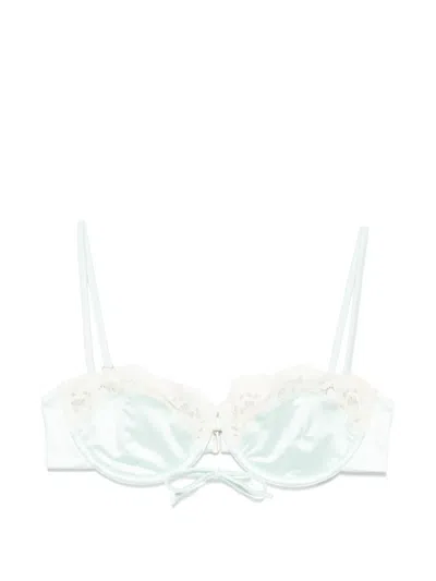 Montce X Elsa Hosk Lena Bow-detail Bikini Top In Blue