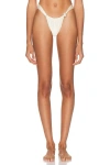 Montce X Elsa Hosk Sandra Pearl Bikini Bottom In White