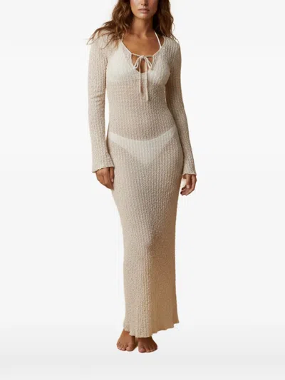 Montce X Elsa Hosk Sophia Beach Dress In Neutral