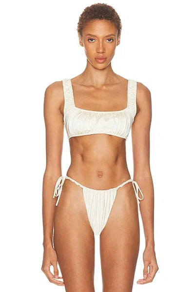 Montce X Elsa Hosk Zoe Bikini Top In Neutral