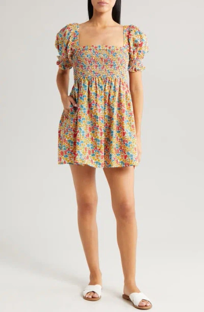 Montce X Liberty London Marcela Floral Print Cover-up Dress In Poppy And Daisy