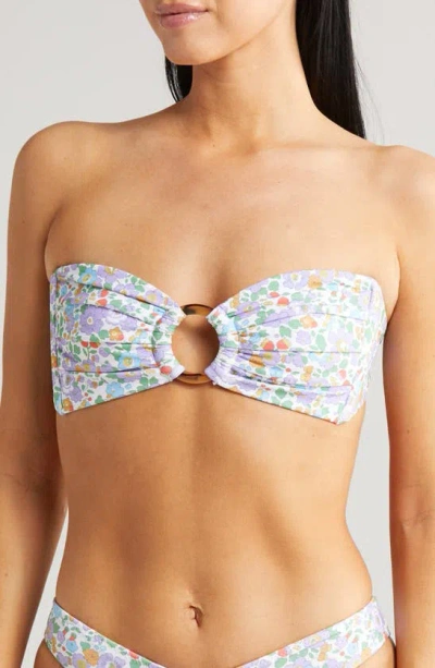 Montce X Liberty London Tori Bandeau Bikini Top In Betsy