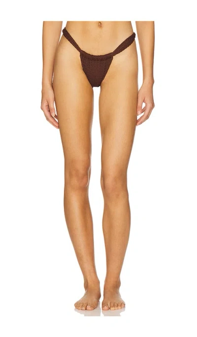 Montce X Revolve Sandra Bikini Bottom In Brown