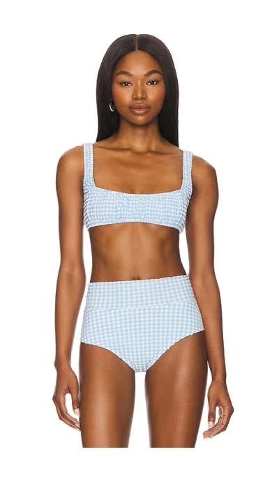 Montce Zoe Bikini Top In Blue