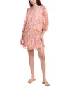 Monte And Lou Harmony Mini Dress In Pink