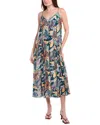 Monte And Lou Huahine Silk-blend Sundress In Multi