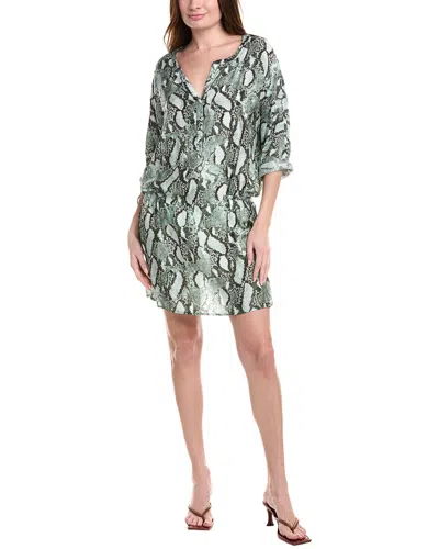 MONTE AND LOU MONTE AND LOU KARLI SILK-BLEND SHIRTDRESS