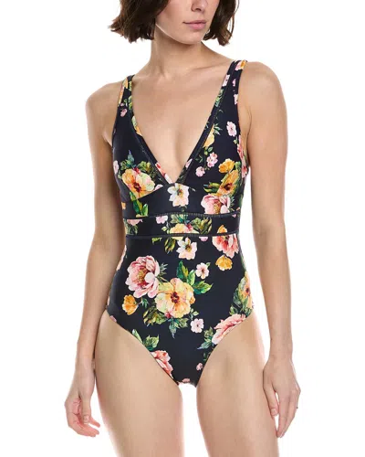 Monte And Lou Multi Fit V One-piece In Blue