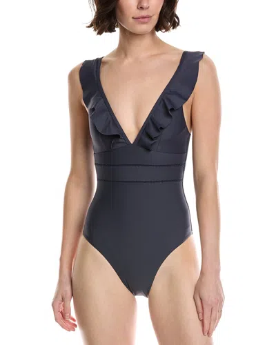 Monte And Lou Multi Frill One Piece In Blue