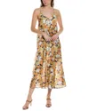 MONTE AND LOU MONTE AND LOU PARAISO SILK-BLEND SUNDRESS