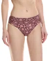 Monte And Lou Monte & Lou Ruched Bottom In Purple