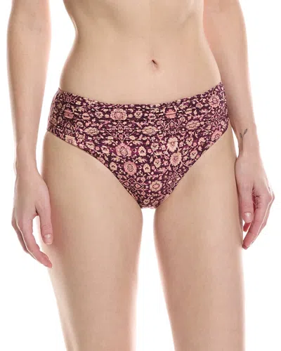 Monte And Lou Monte & Lou Ruched Bottom In Purple