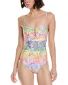 Monte And Lou Scooped U-wire One-piece In Multi