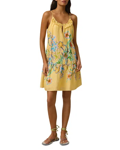 Monte And Lou Sophia Dress In Yellow