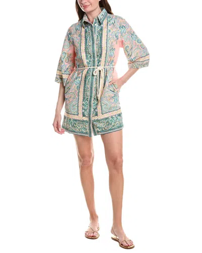 Monte And Lou Taylor Shirtdress In Blue