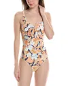 Monte And Lou Monte & Lou Tie Front One-piece