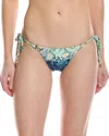 Monte And Lou Tie Side Bikini Bottom In Blue