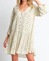 Monte Annabelle Mini Dress In Gardenia In White