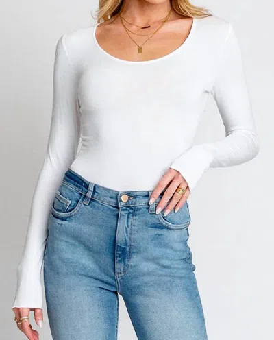 Monte Bethenny Bodysuit In Cream In White